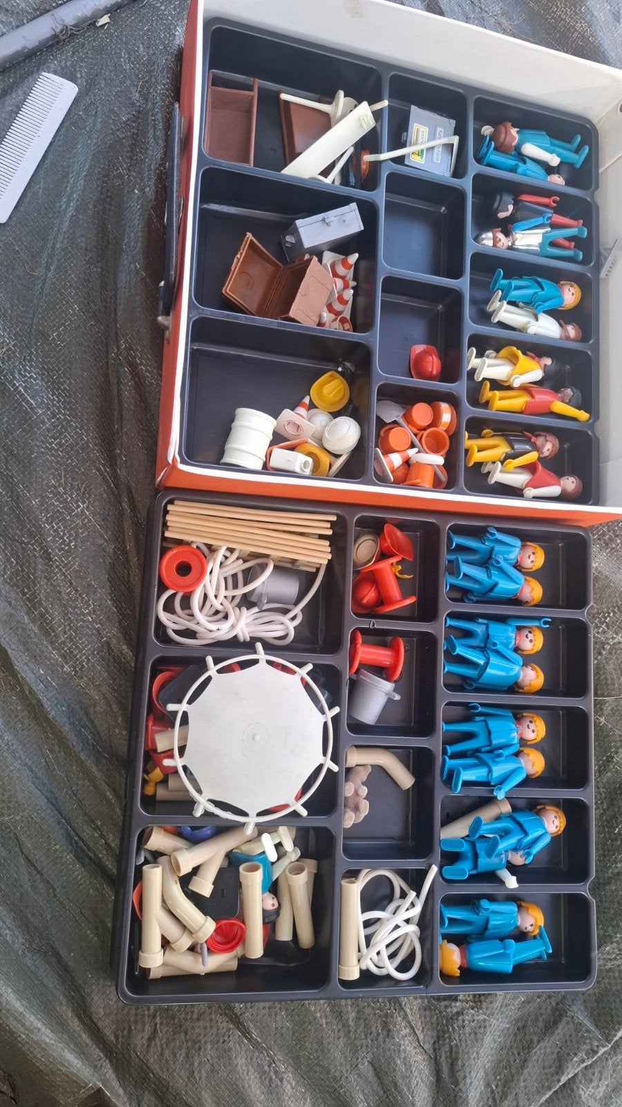 Vintage Playmobil System Koffer met Figuren en Accessoires, Kinderen en Baby's, Ophalen of Verzenden, Gebruikt, Overige series