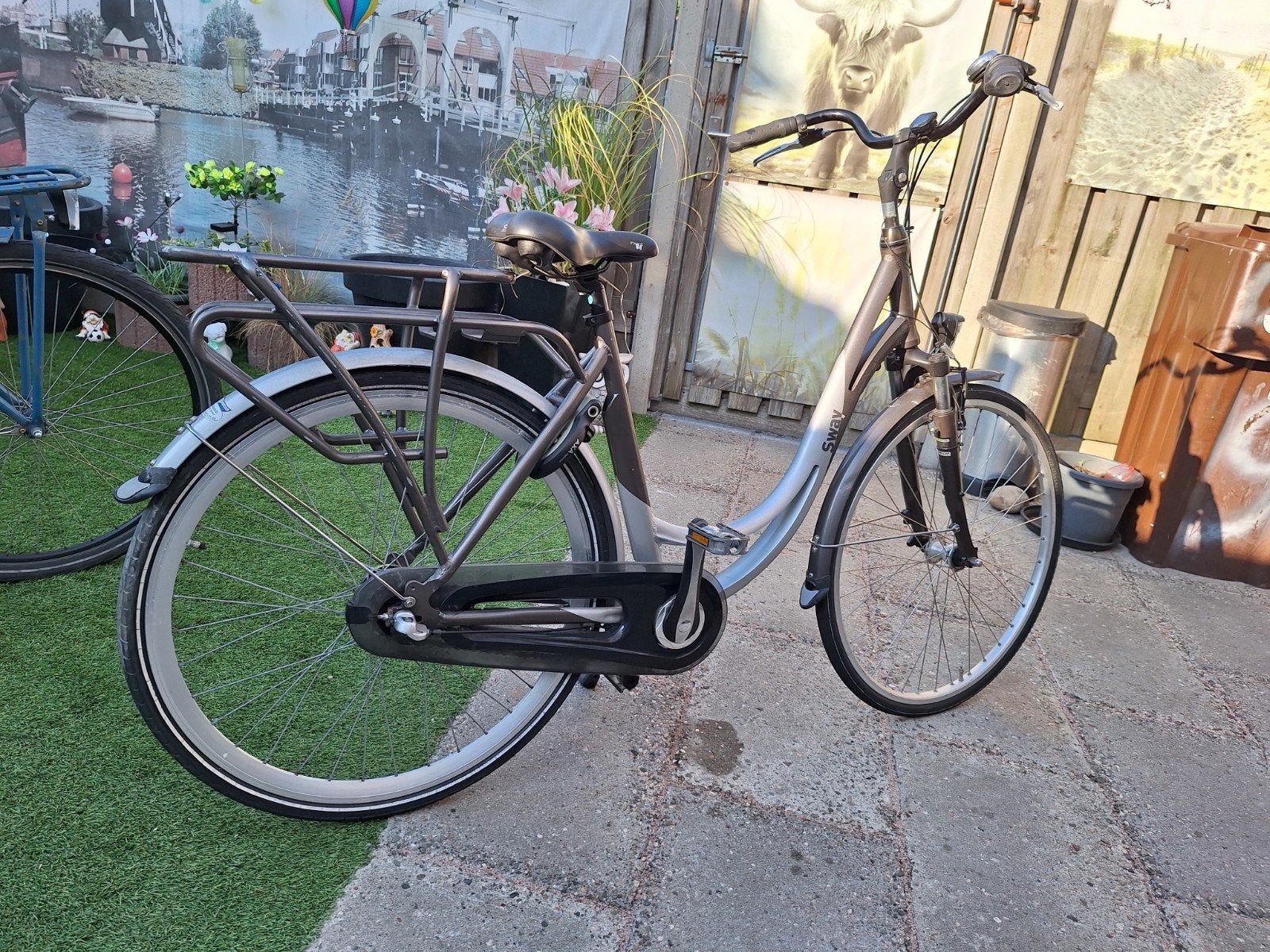 Damesfiets 28 inch met versnellingen en handremmen, Gebruikt, Velgrem, Versnellingen, Ophalen