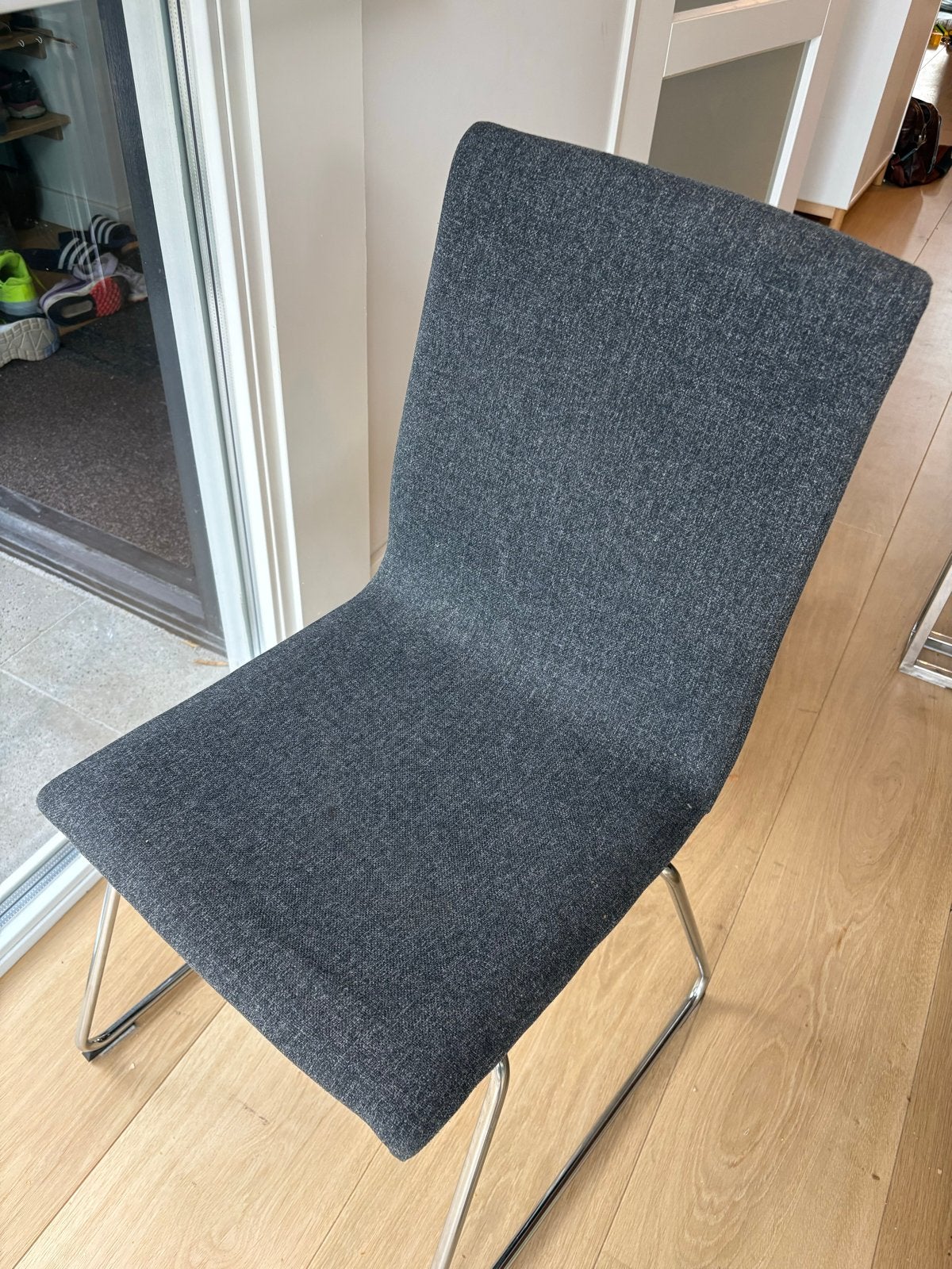 IKEA Lillanas stoelen - 4x grijs, Ophalen, Gebruikt, Vier, Stof