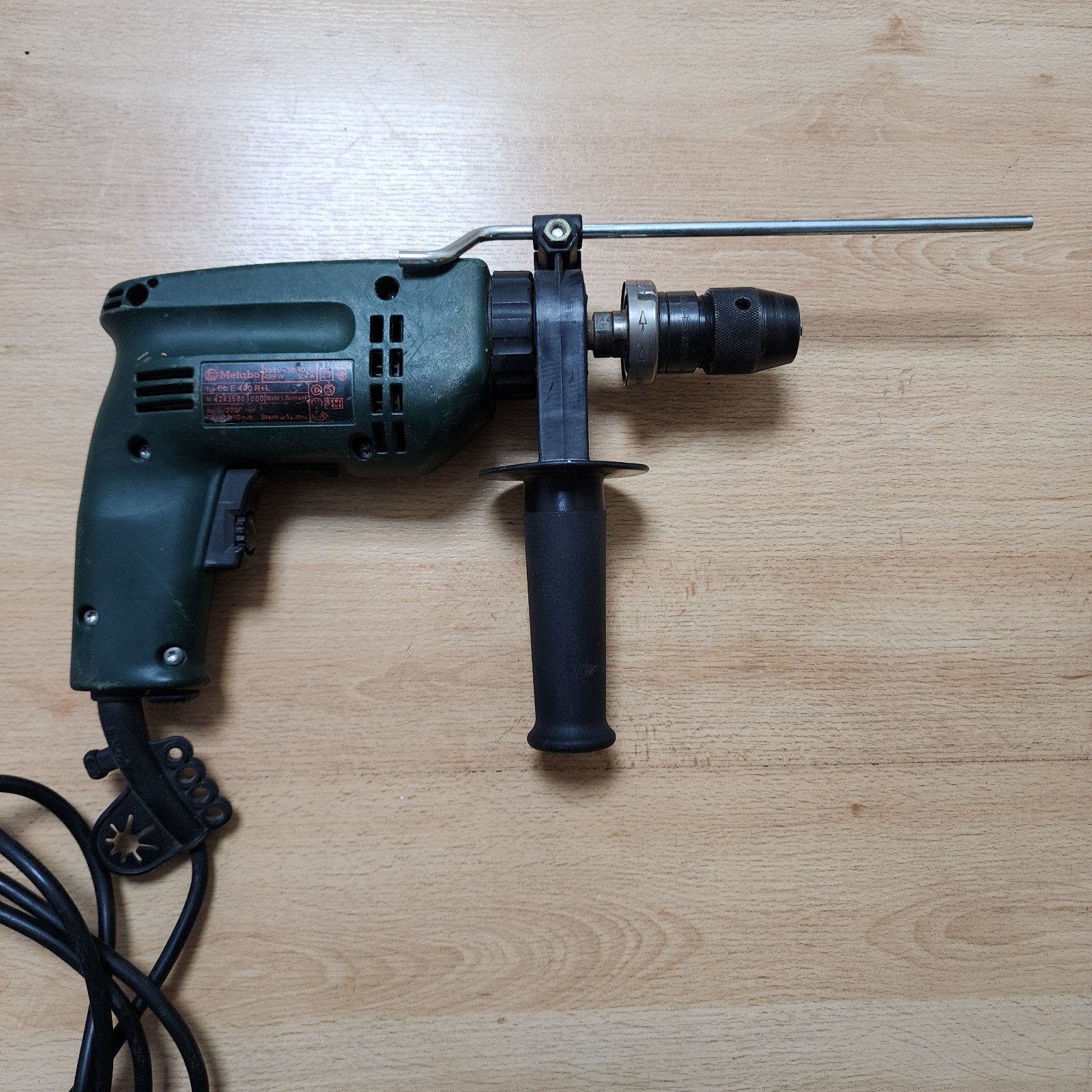 Metabo Klopboormachine SBE 490 R+L met snelkoppeling, Gebruikt, Klopboormechanisme, 400 tot 600 watt, Ophalen