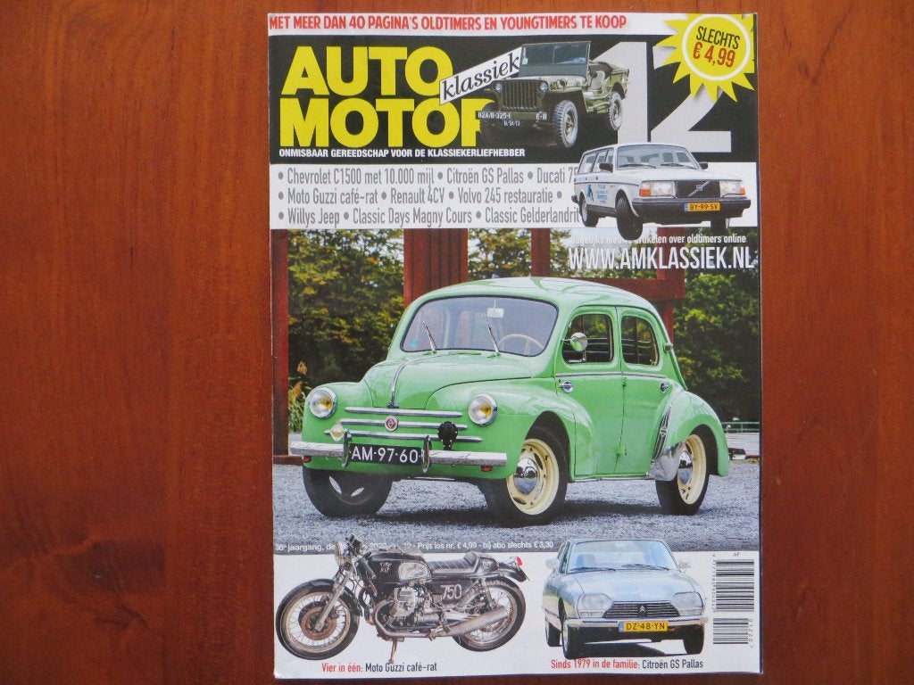 Auto Motor Klassiek 12 2020 Chevrolet C1500, Renault 4CV, Ophalen of Verzenden, Nieuw, Renault