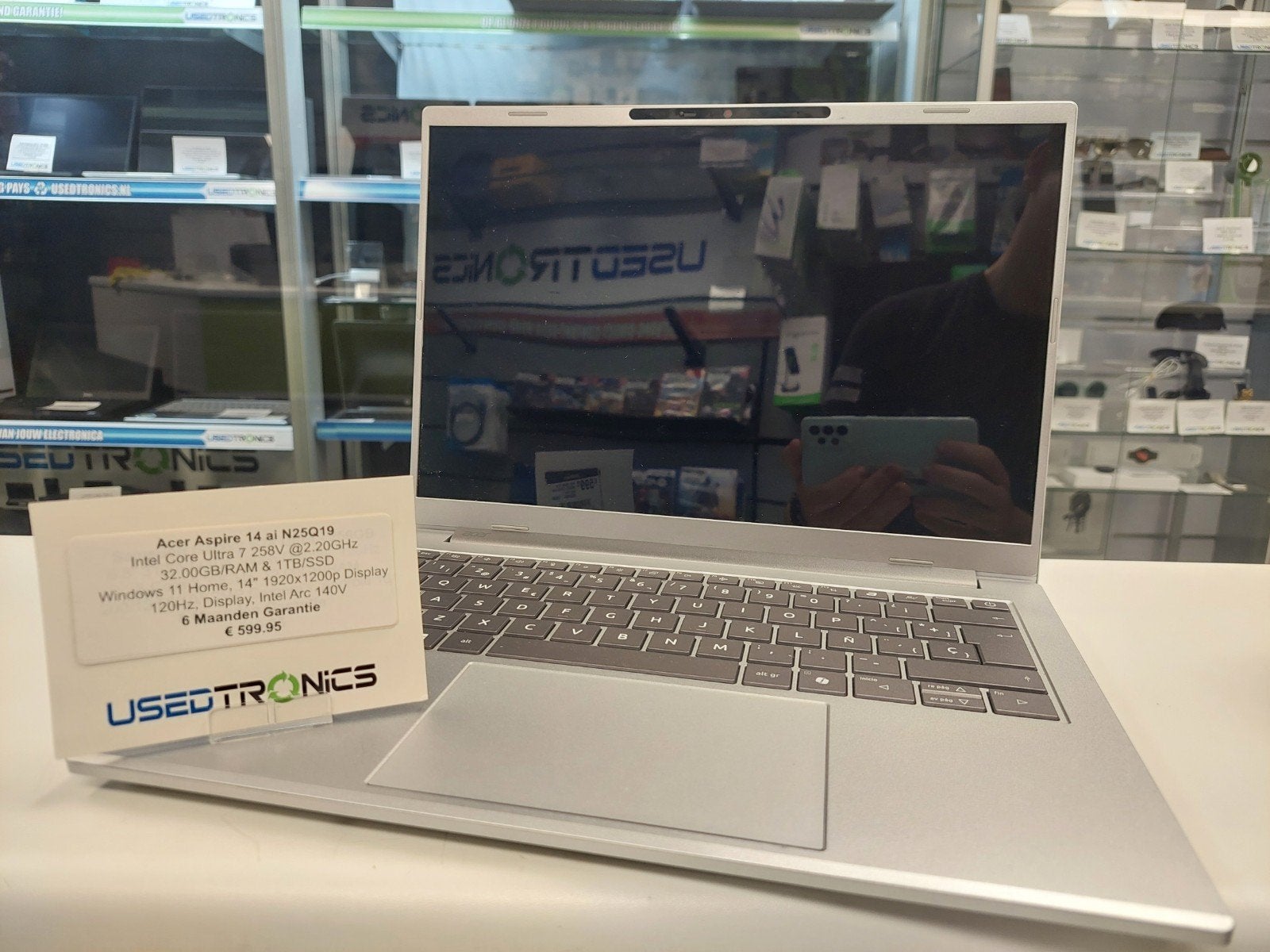 Acer Aspire 14 N25Q19 - i7, 32GB RAM, 1TB SSD, Spaans KB, Gebruikt, 32 GB, 14 inch, Ophalen of Verzenden