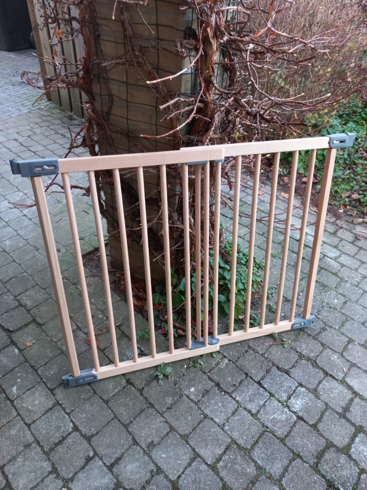 Houten traphekje zgan, Kinderen en Baby's, Ophalen, Zo goed als nieuw, Hout, Schroefhekje