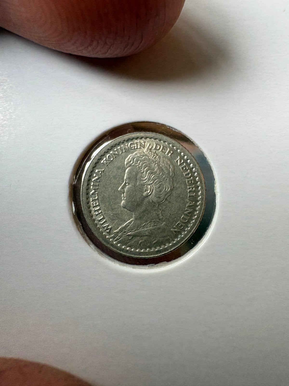 UNC 10 cent munt Koningin Wilhelmina 1916, Zilver, Ophalen of Verzenden, 10 cent, Koningin Wilhelmina