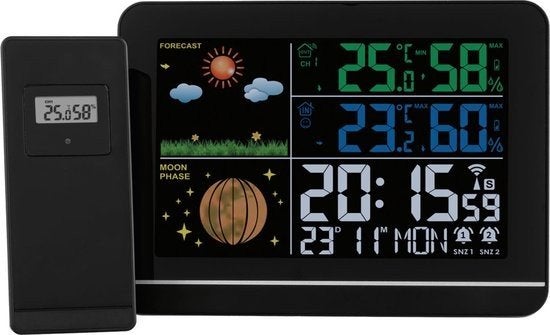 Weerstation met draadloze buitensensor, Audio, Tv en Foto, Weerstations en Barometers, Ophalen, Nieuw, Weerstation