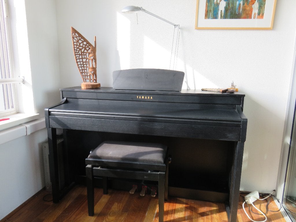yahama clavinova CLP430 elektrische piano, Ophalen, Zwart, Digitaal, Nieuw