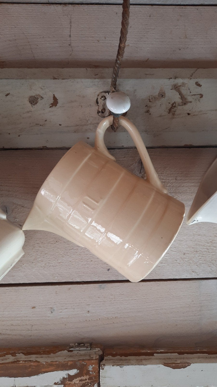 antieke bandenkan crème (nuzzelspul), Ophalen of Verzenden