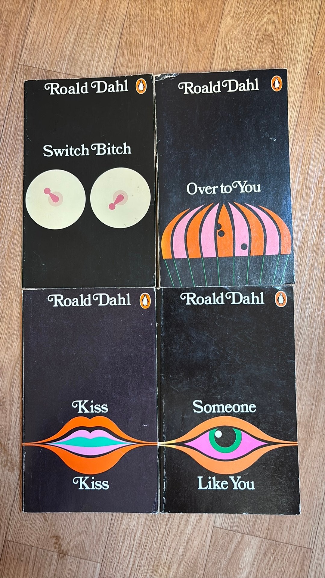 Roald Dahl - 4x: Kiss Kiss, Over to You, Switch Bitch, Ophalen of Verzenden, Gelezen, Fictie