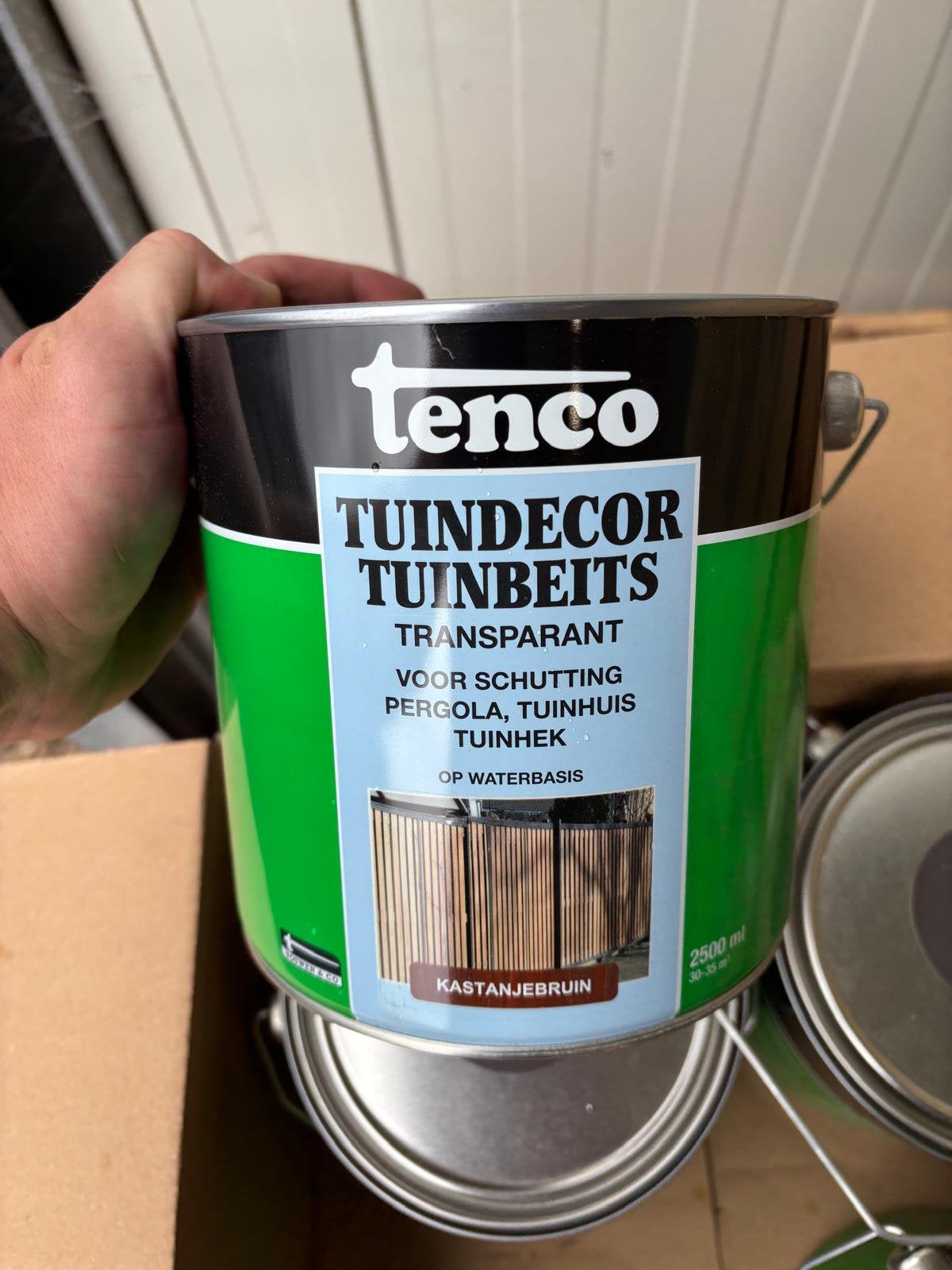 Complete partij Tenco beits, olie & schildermateriaal, Ophalen of Verzenden, Nieuw, Overige kleuren, Beits
