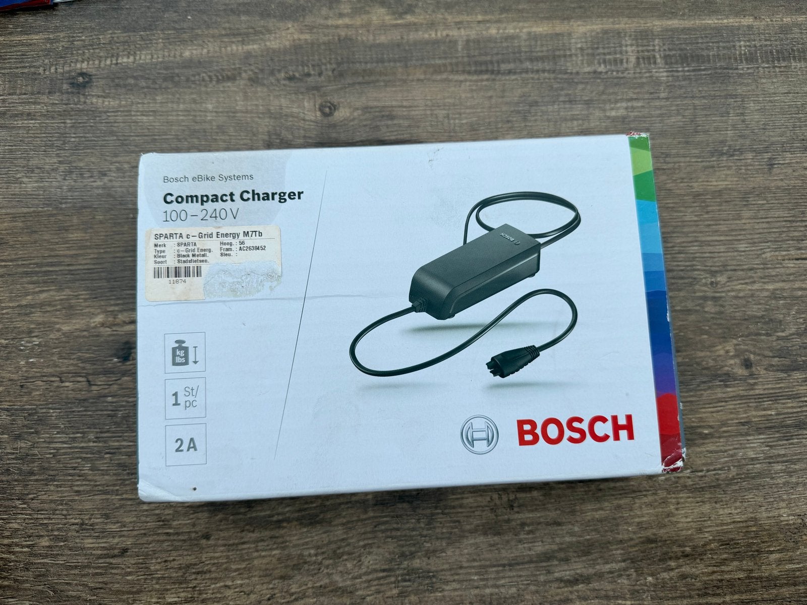 Bosch Compact Charger 2A E-bike Oplader, Verzenden, Zo goed als nieuw