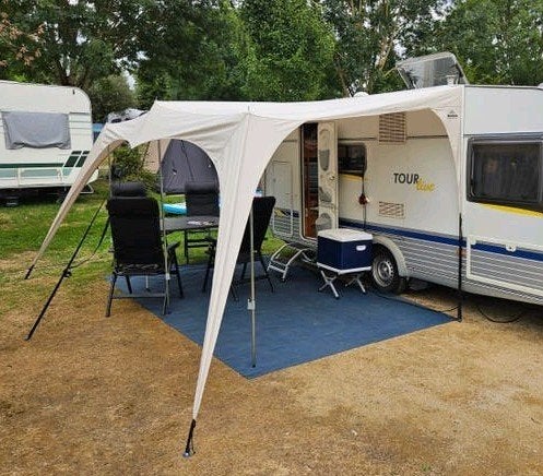 Obelink Outdoor Sunroof 240 TC - 400 cm caravanluifel, Caravans en Kamperen, Caravan accessoires, Ophalen, Gebruikt