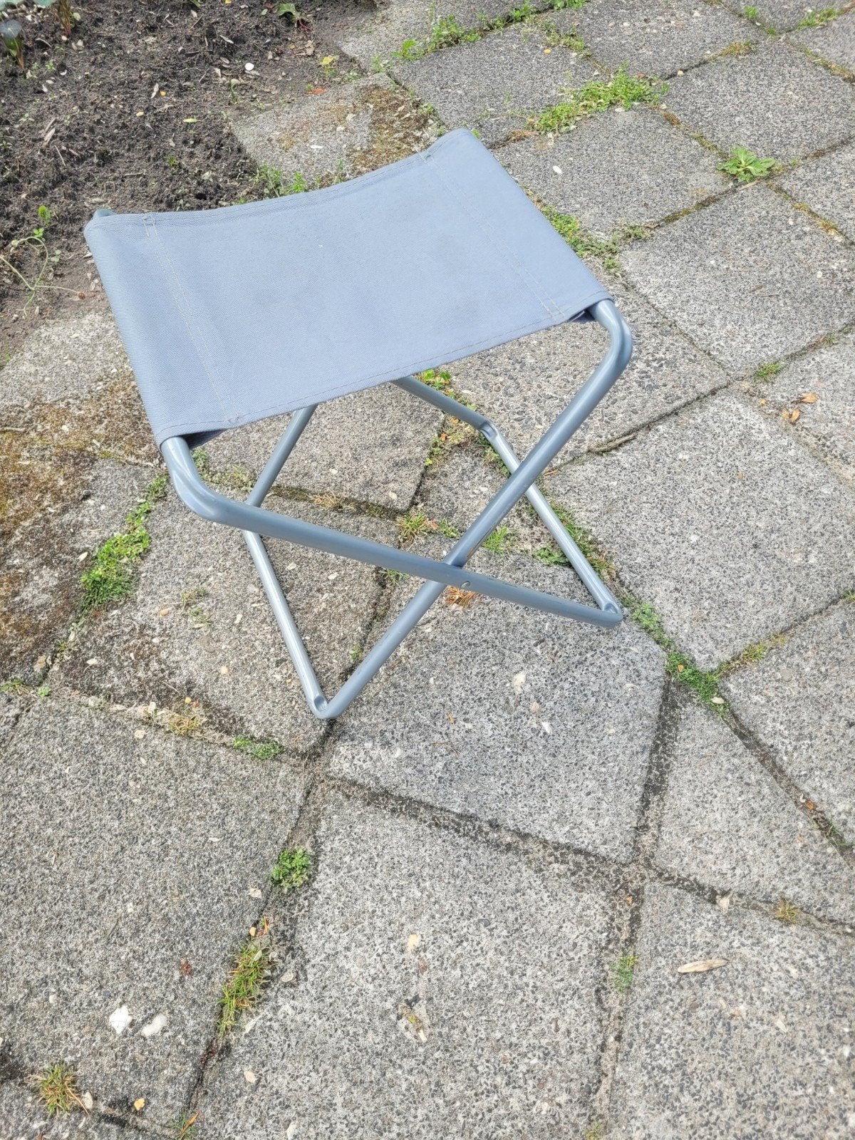 Opvouwbaar krukje - Grijs, Ophalen of Verzenden, Gebruikt