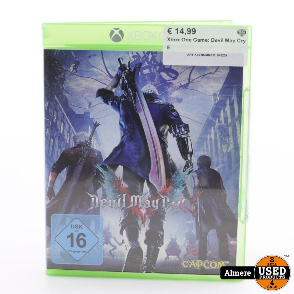 Xbox One Game: Devil May Cry 5, Microsoft, Zo goed als nieuw, Support@microsoft.com, Microsoft Corporation
One Microsoft Way
Redmond, WA 98052-6399
USA