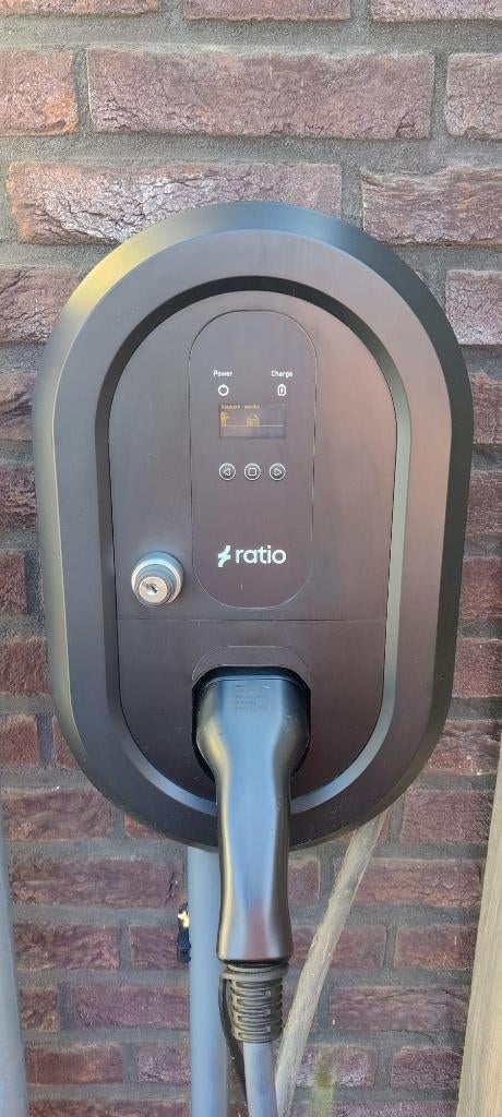Ratio EV Solar Box Black 3F32A 22kW Type 2 Kabel 5m laadpaal, Auto diversen, Ophalen of Verzenden, Zo goed als nieuw, Laadpaal en Laadkabel