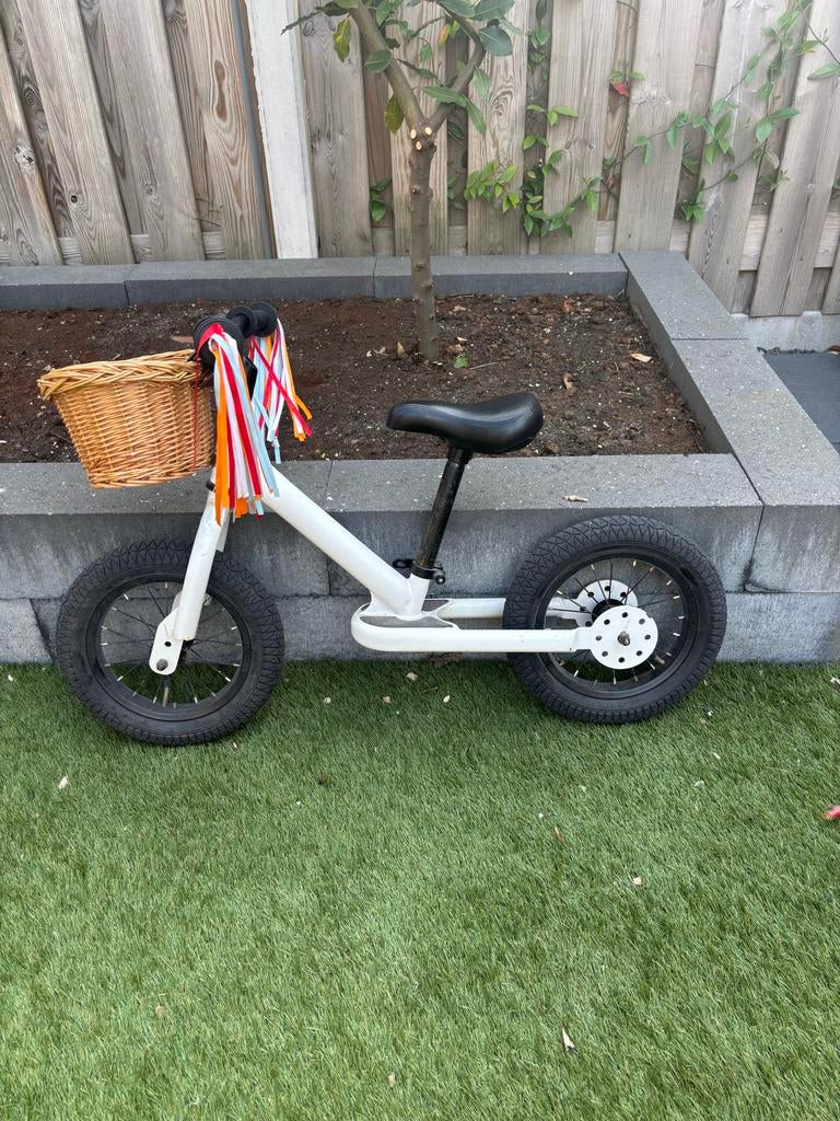 Trybike driewieler loopfiets - Wit (incl. 3e wiel), Ophalen, Zo goed als nieuw, Overige merken