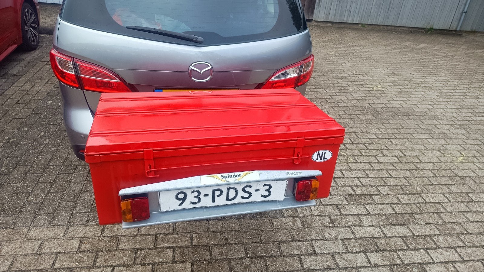 Mooie kantelbare trekhaakkoffer, towbox, bagagerek, Ophalen, Gebruikt
