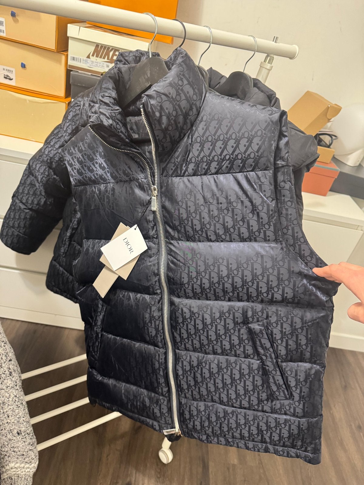 Dior Oblique jacquardpatroon Bodywarmer donker blauw, Kleding | Heren, Ophalen of Verzenden, Nieuw, Blauw