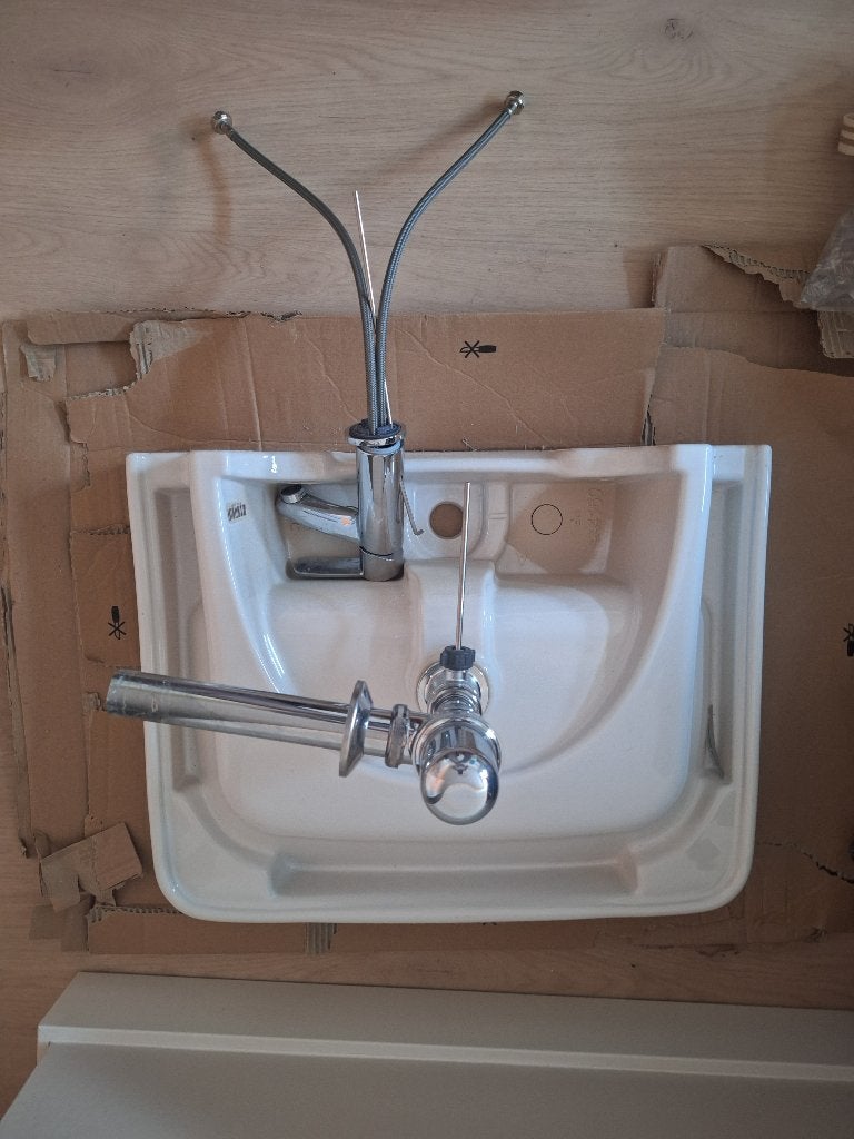 Villeroy & Boch O.Novo wastafel met Grohe kraan, Ophalen, Overige typen, Nieuw, Wit