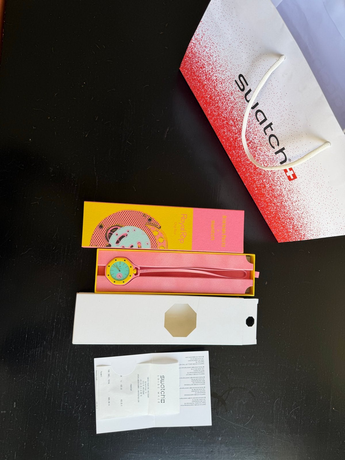 AP x Swatch Royal Pop Zakhorloge - Nieuw, Ophalen, Swatch, Nieuw, Kunststof