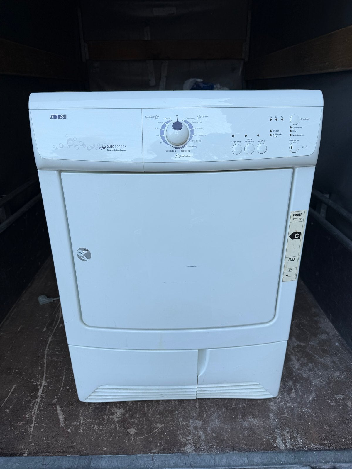 Zanussi ZTE170 Condensdroger - 6kg - Perfecte staat, Witgoed en Apparatuur, Wasdrogers, 6 tot 8 kg, Gebruikt, Ophalen of Verzenden