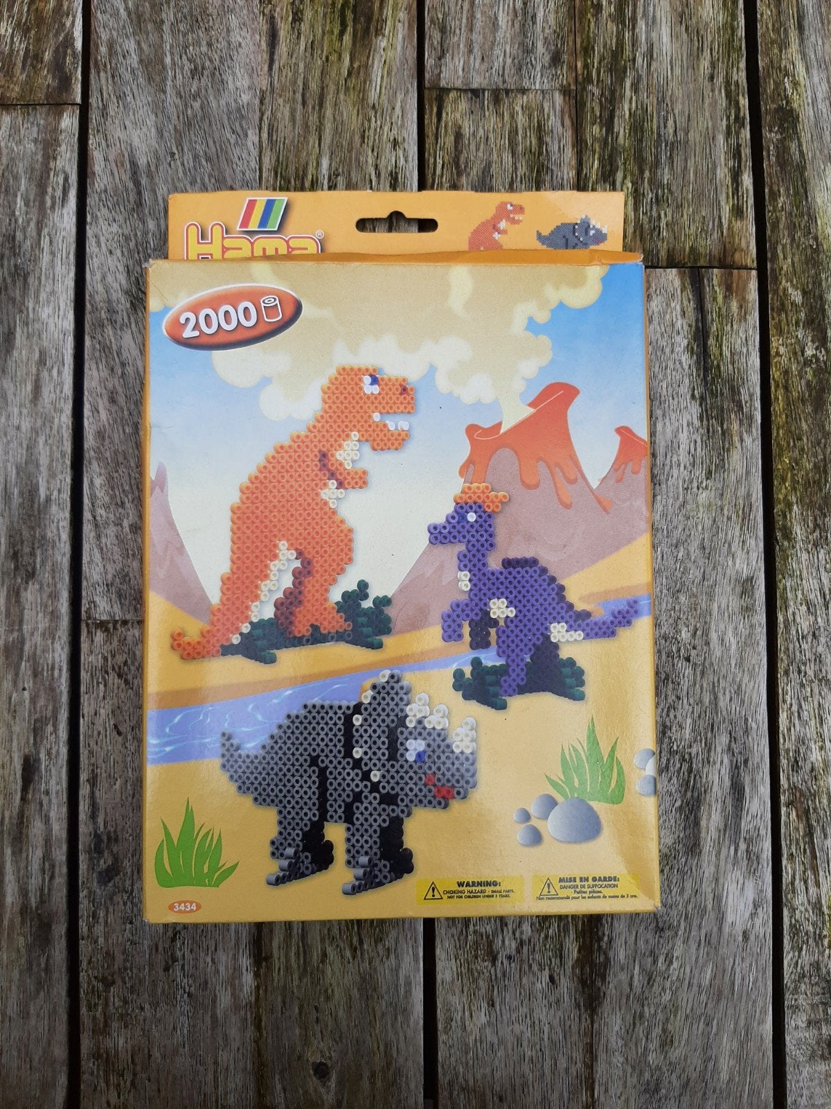 Hama strijkkralen dino dinosaurus nieuw strijk kralen, Ophalen of Verzenden, Nieuw