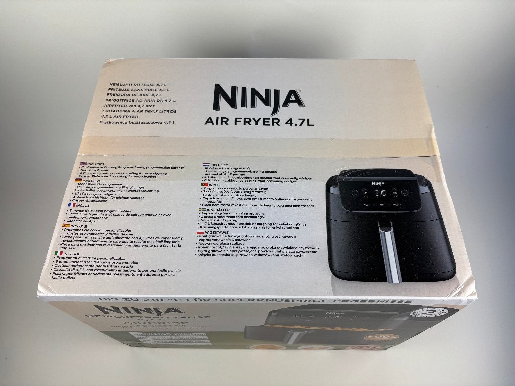 Ninja Air Fryer 4,7L – AF110EU – 1750W – AirCrisp, Airfryer, Kundendienst-de@sharkninja.com, Nieuw, SharkNinja Germany GmbH