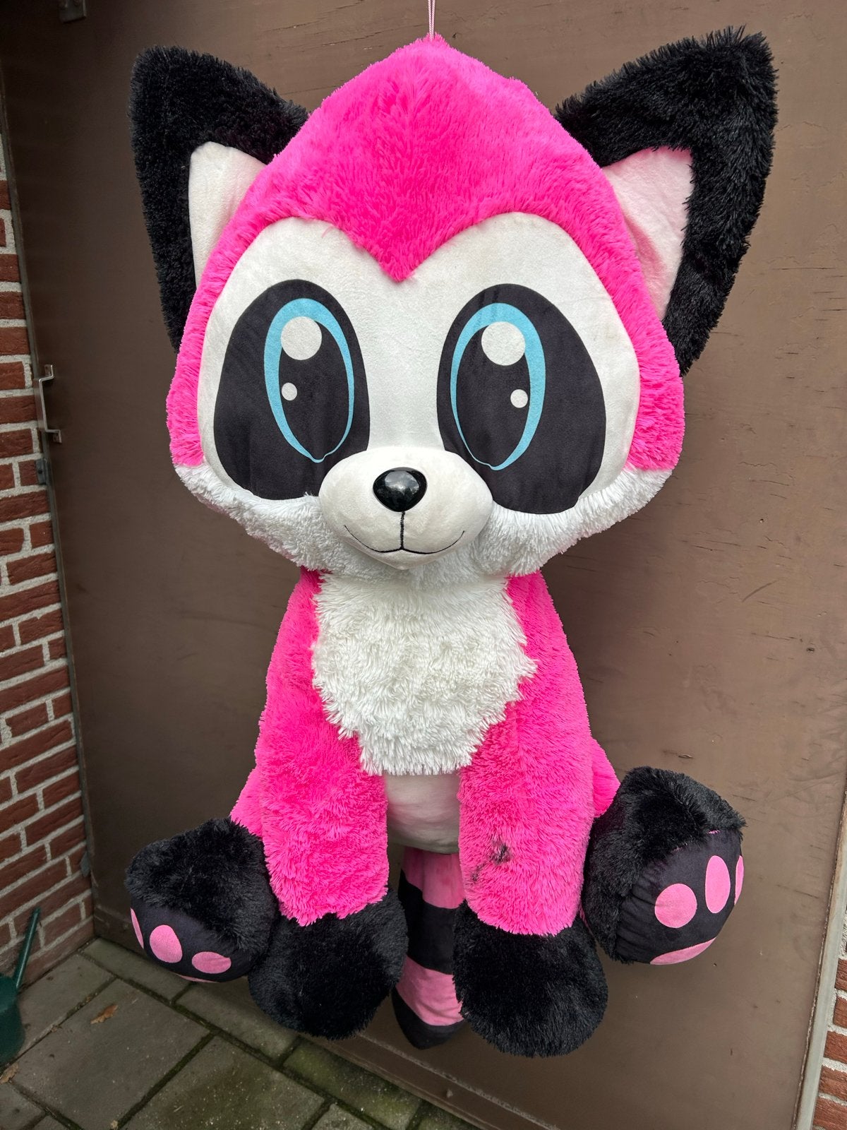 Grote Roze Vos Knuffel - Zo goed als nieuw, Ophalen of Verzenden, Roze, Groot (groter dan 80 cm), Vos