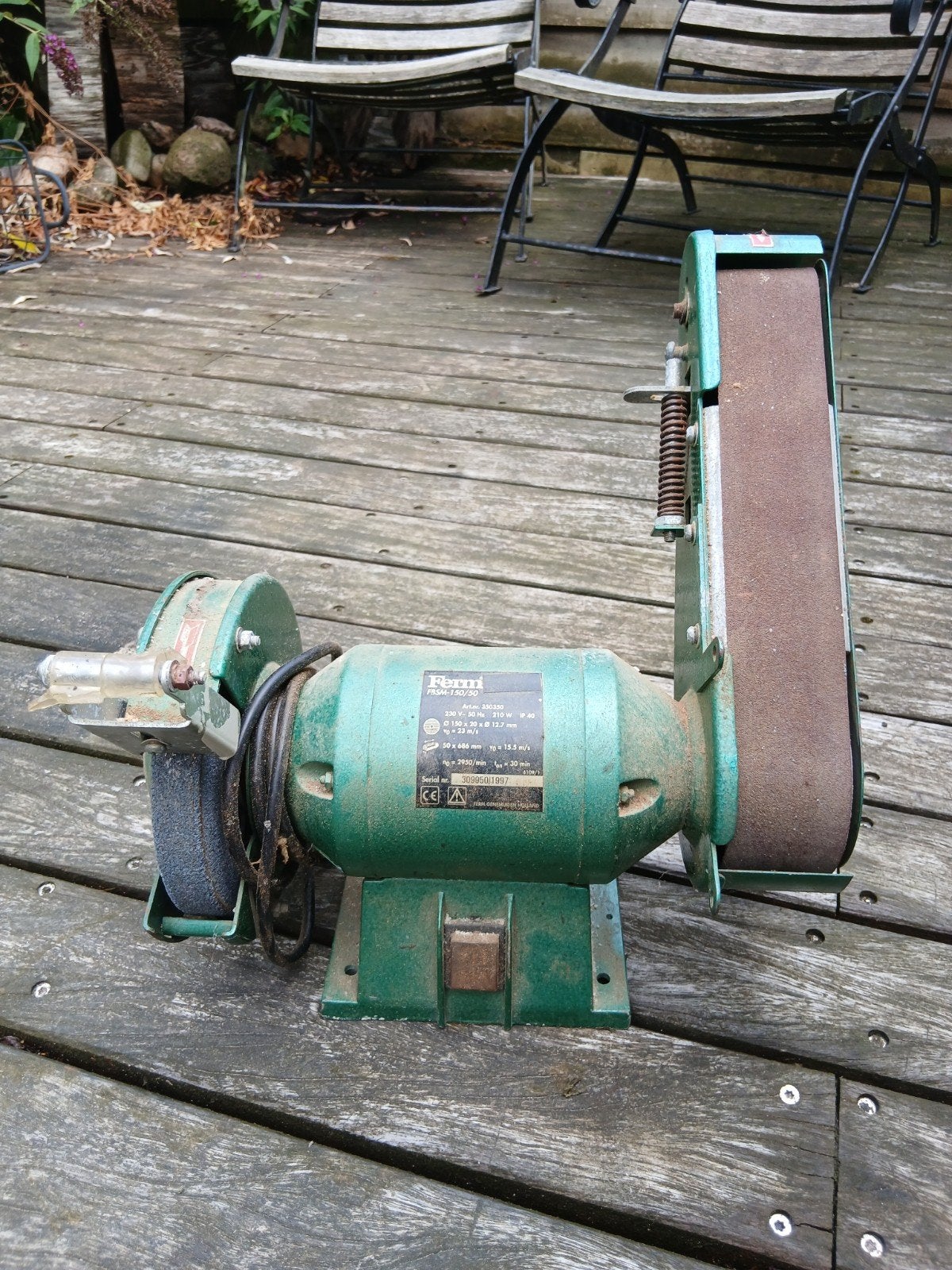 Ferm schuur en slijpmachine, Ophalen, Gebruikt, Minder dan 700 watt, Werkbankslijpmachine
