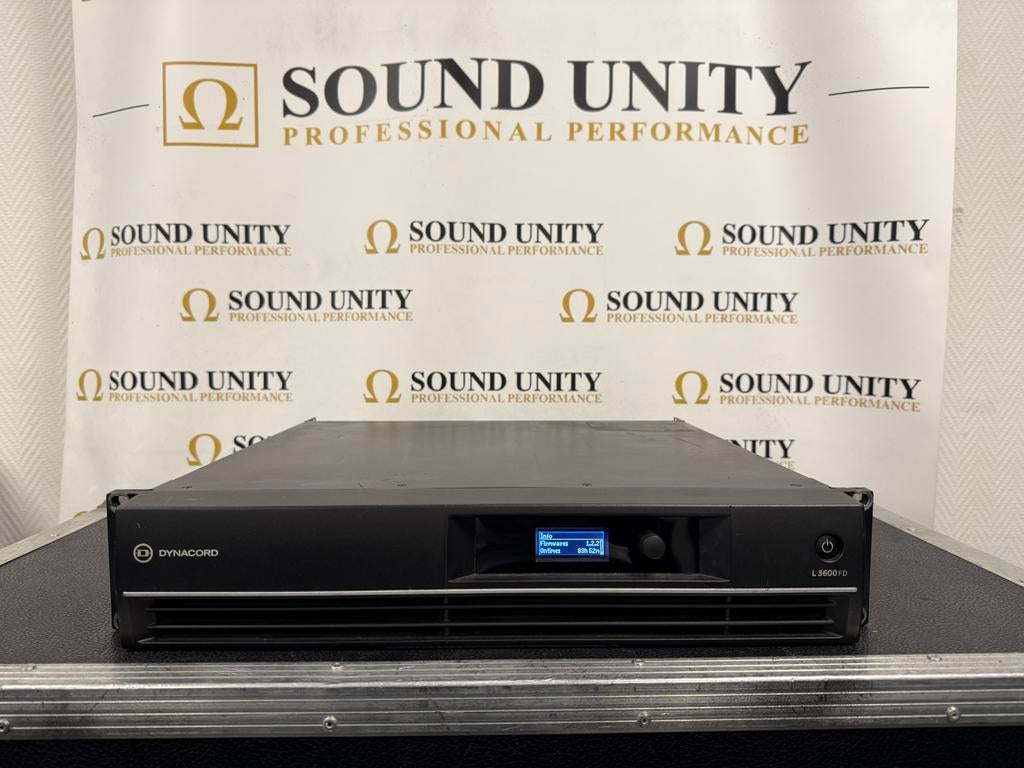 Dynacord L3600 2x1800W/4ohm, Zo goed als nieuw, 120 watt of meer, Front, Rear of Stereo speakers, Ophalen
