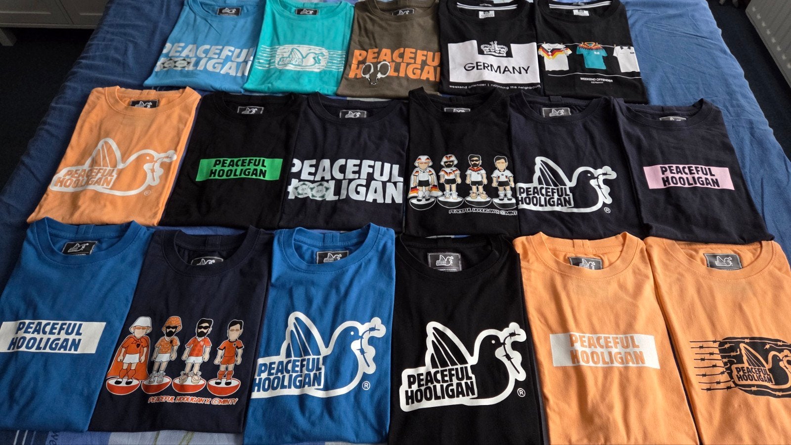 17x Peaceful Hooligan & Weekend Offender T-Shirts Medium, Kleding | Heren, Verzenden, Gedragen, Maat 48/50 (M), Overige kleuren