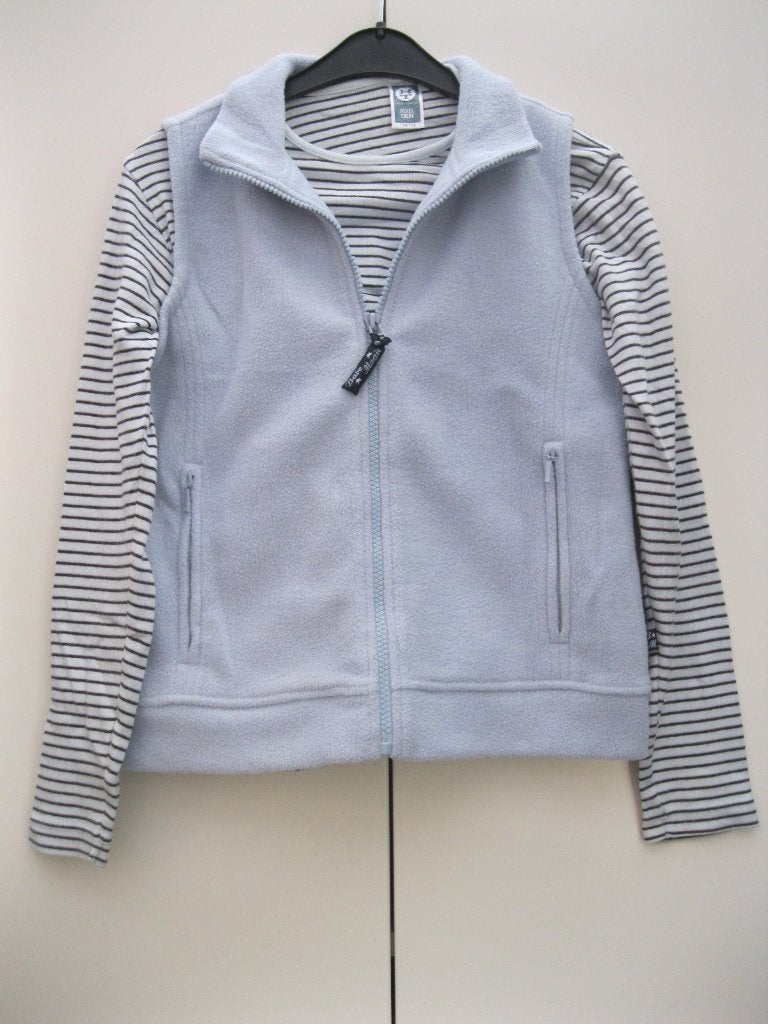 2 delig shirt + bodywarmer blauw 146 152  Nieuwprijs €24,90, Verzenden, Zo goed als nieuw, Meisje, Setje