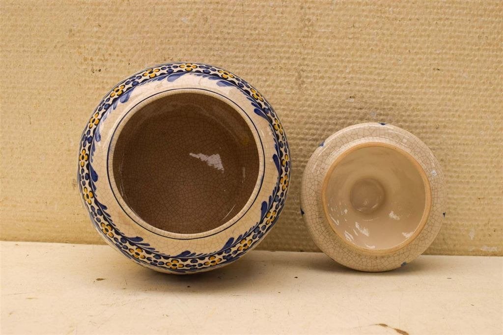 Porseleinen pot met deksel 47473, Gebruikt, Ophalen of Verzenden, Bord(en), Overige stijlen