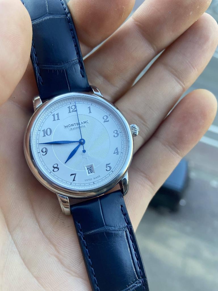 Montblanc Star Legacy Automatic Nieuwprijs $2.615,-, Sieraden, Tassen en Uiterlijk, Horloges | Heren, Leer, Staal, Polshorloge