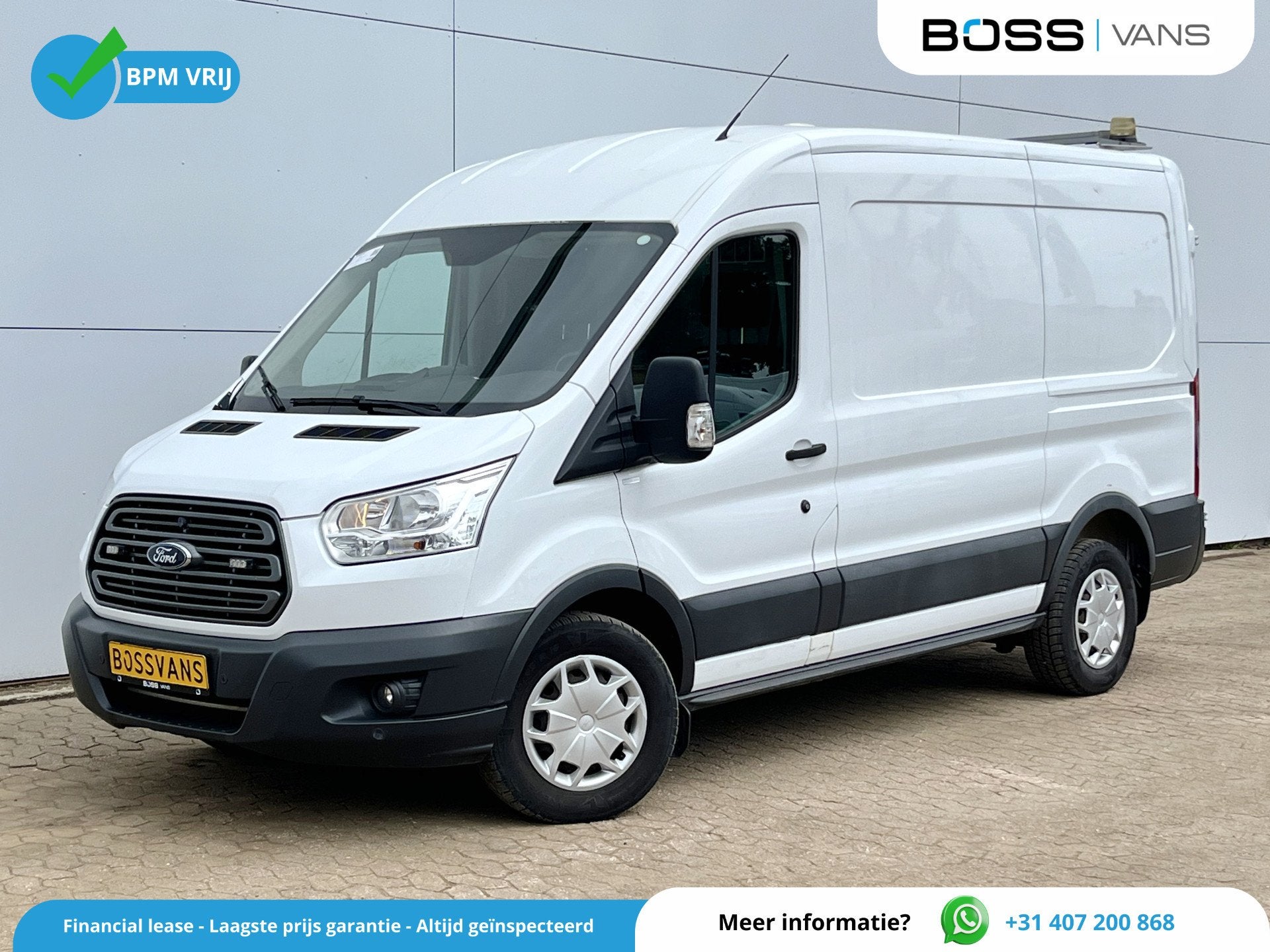 Ford Transit 2.0 TDCI 130PK L2H2 Airco Cruise Control Parkee, Auto's, Voorwielaandrijving, Zwart, 4 cilinders, 2800 kg