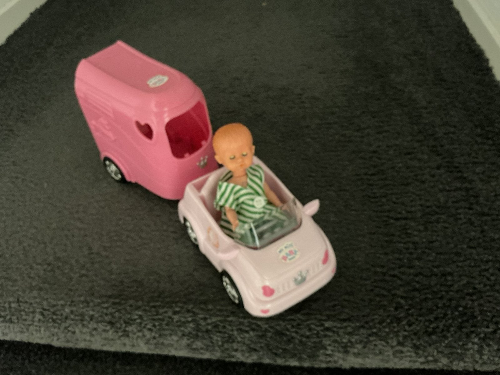 Mini Baby Born auto met paardentrailer, Kinderen en Baby's, Ophalen of Verzenden, Gebruikt