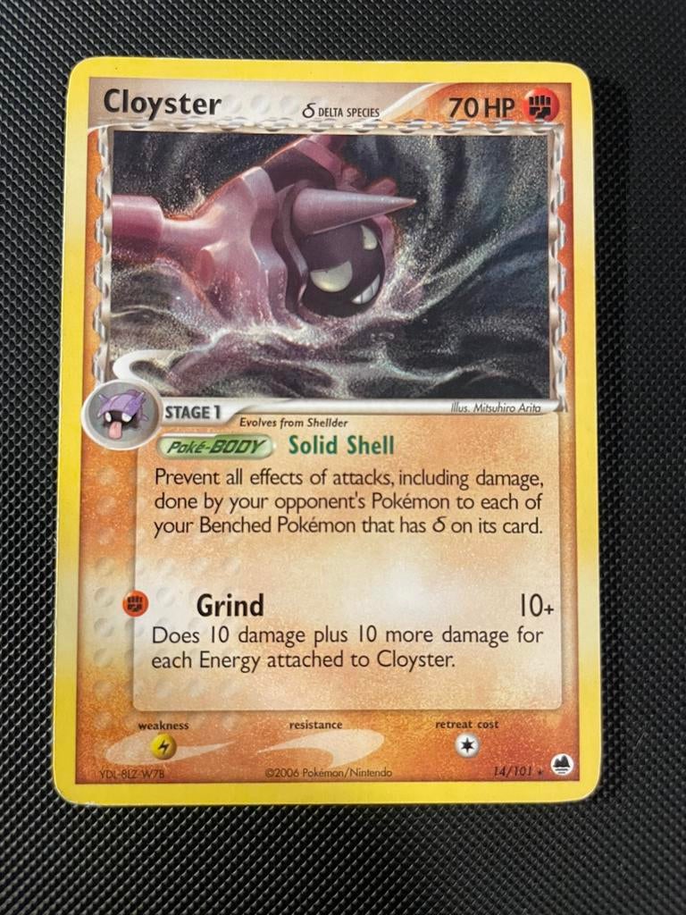 Cloyster 14/101 Rare Ex Dragon Frontiers, Ophalen of Verzenden, Zo goed als nieuw