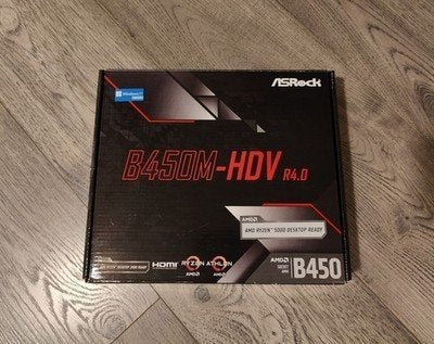 ASRock B450M-HDV R4.0 Moederbord - AMD AM4, Computers en Software, Moederborden, Gebruikt, DDR4, AM4, Ophalen of Verzenden
