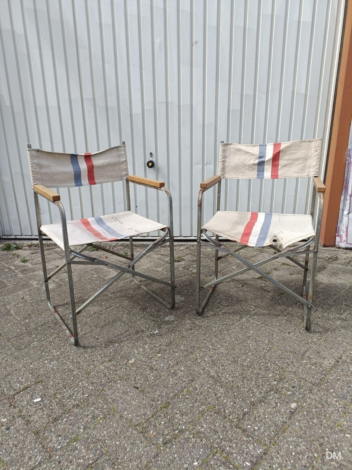 retro vintage campingstoel regisserstoel, Caravans en Kamperen, Ophalen, Gebruikt