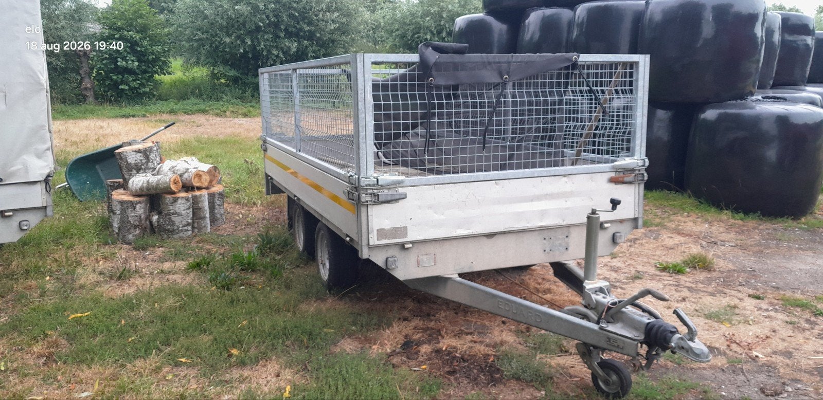 prima aanhangwagen met goede loofrekken, Ophalen, Gebruikt