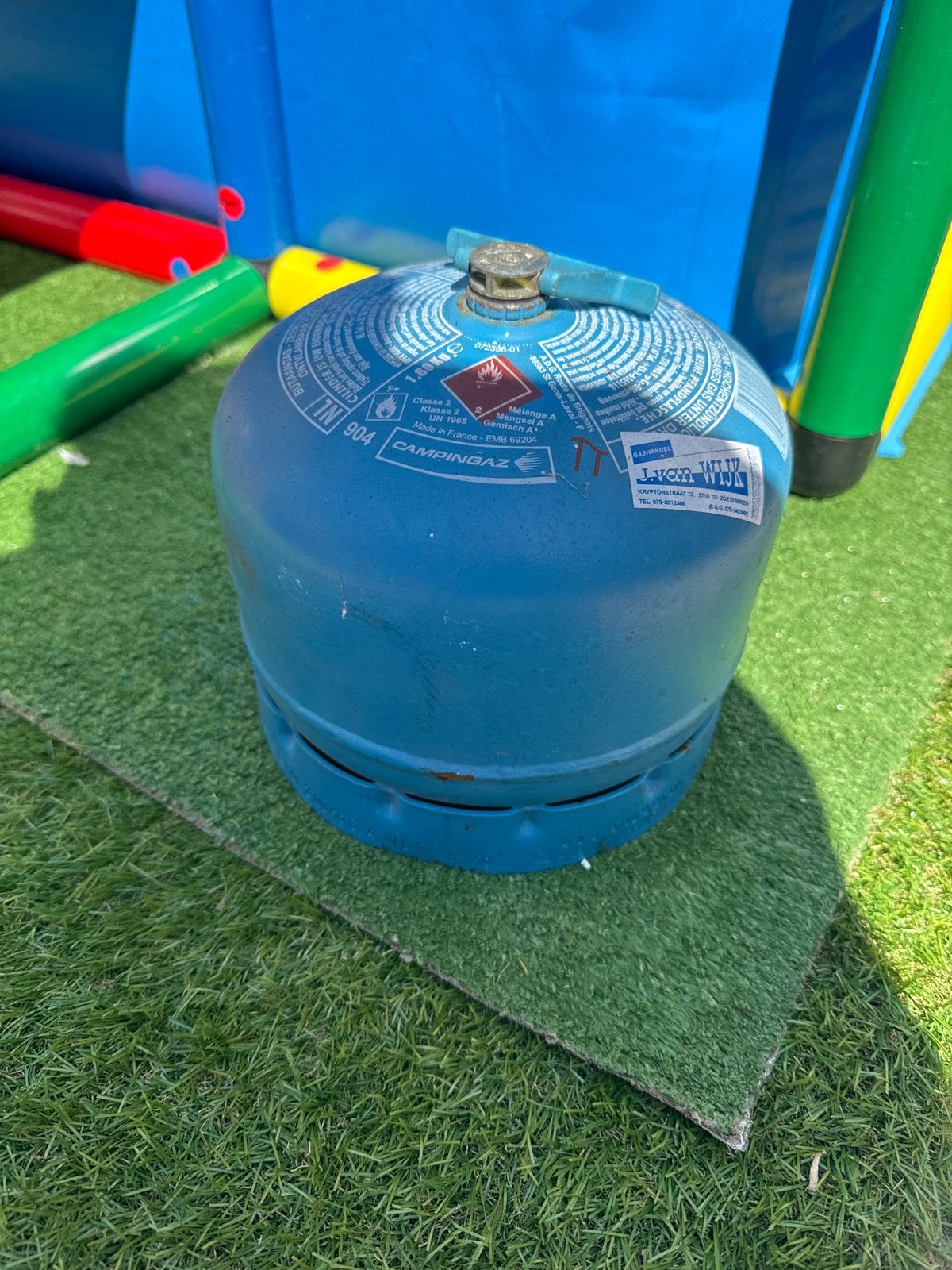 Campingaz gasfles 904 - 1,8 kg, Caravans en Kamperen, Kampeeraccessoires, Gebruikt, Ophalen