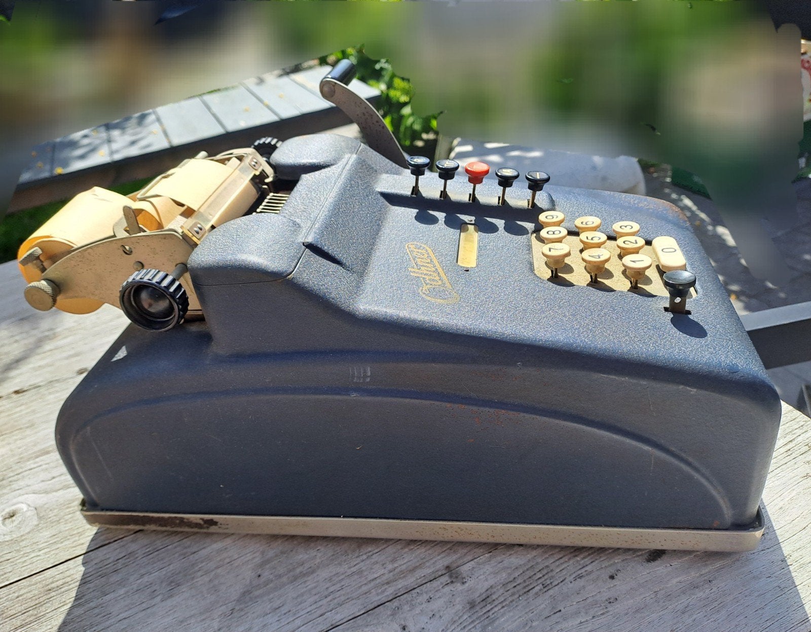 Odhner Telmachine met Papierrol - Vintage Collector's Item, Ophalen
