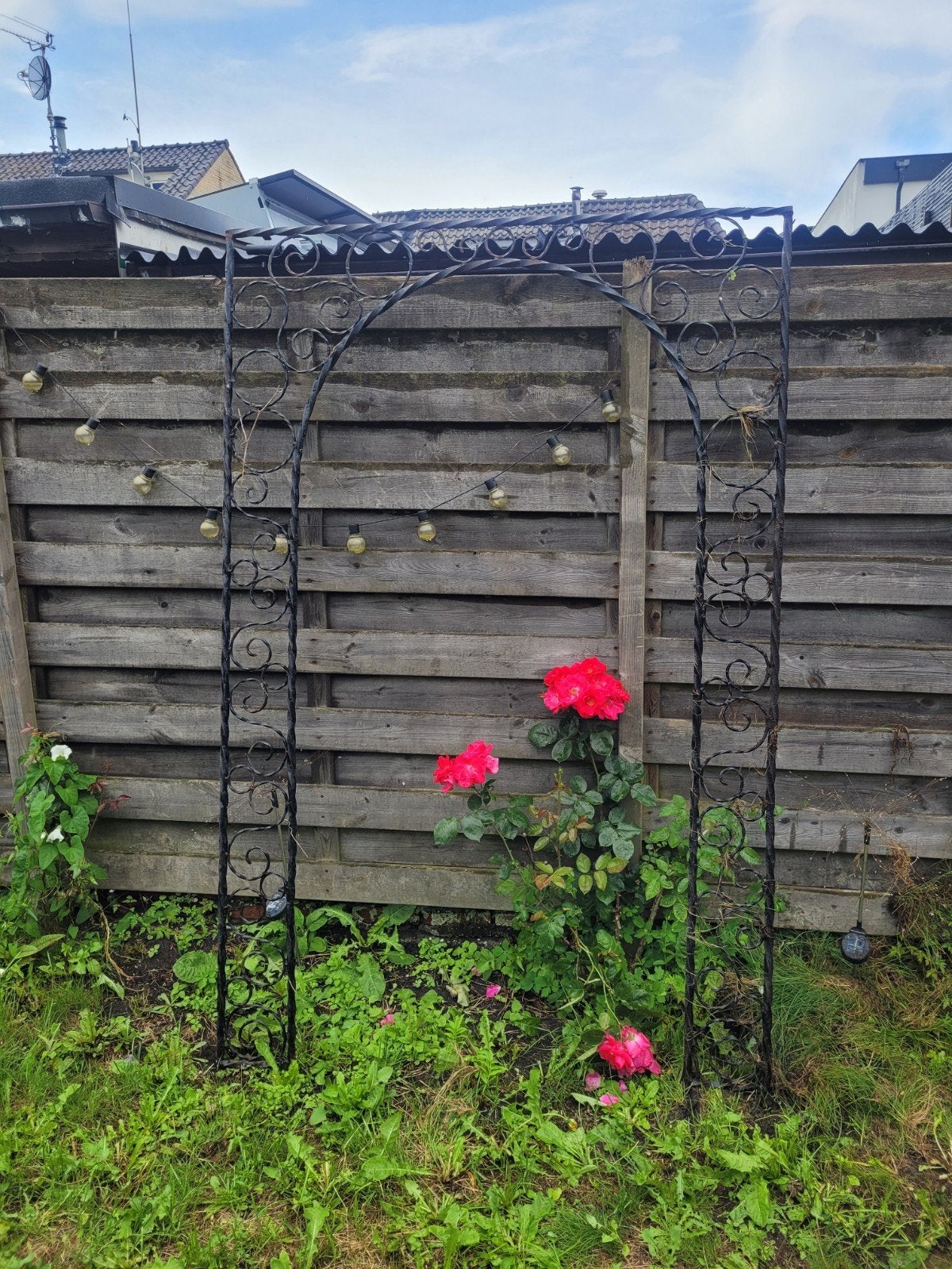 Decoratieve metalen tuinboog voor klimplanten, Tuin en Terras, Ophalen, Ijzer, Geen@msn.com, Boogweg