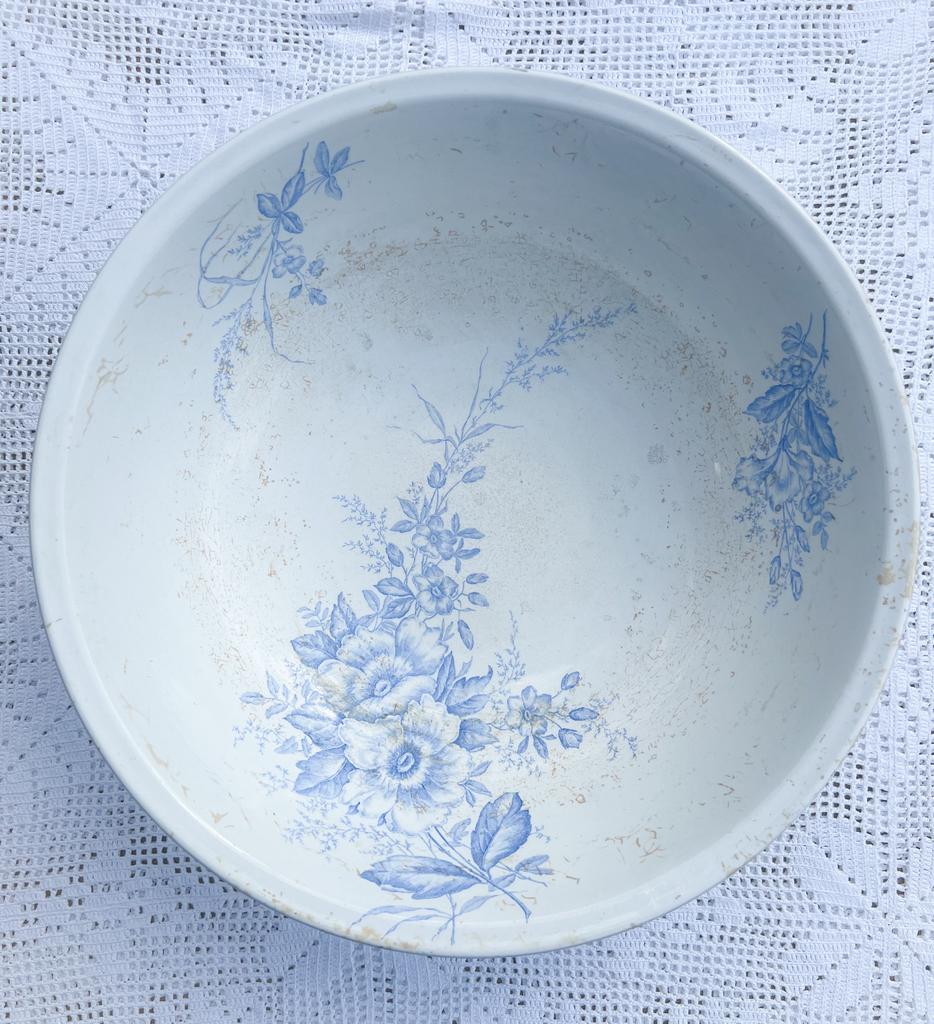 Brocante kom waskom fruitschaal societé Ceramique Maestricht, Ophalen of Verzenden