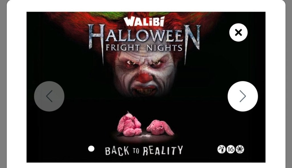 Walibi Fright  night 2 personen, Twee personen