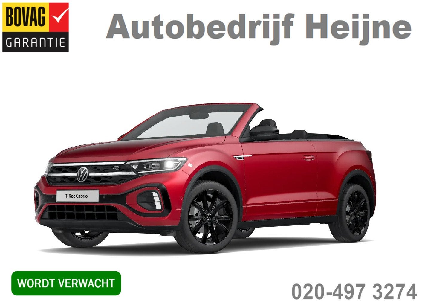 Volkswagen T-Roc Cabrio 1.5 TSI 150PK DSG R-LINE SPORT LED/C, 4 cilinders, Alcantara, 1446 kg, Origineel Nederlands