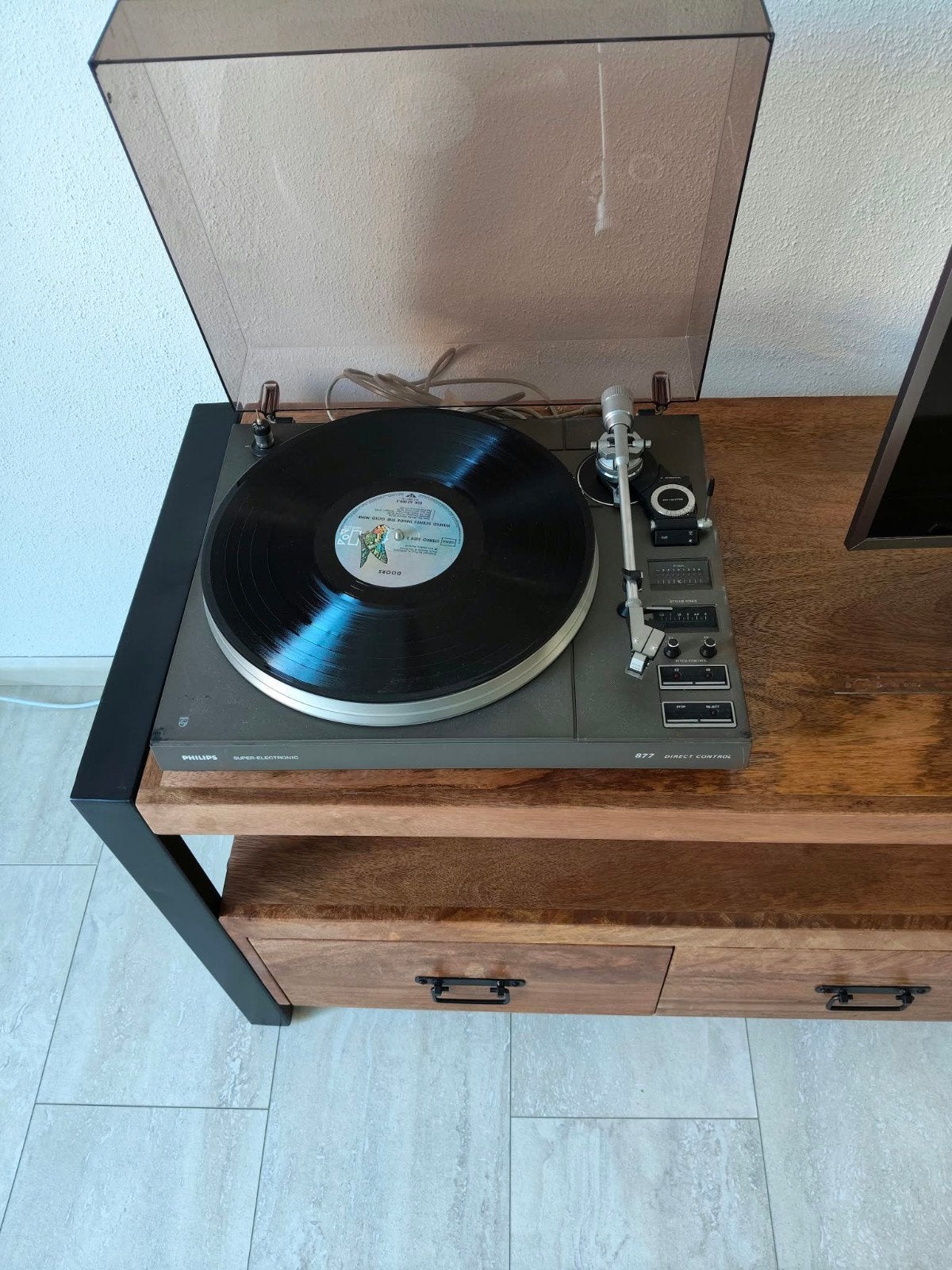 Philips 877 Direct Drive Super Electronic Platenspeler, Ophalen, Gebruikt, Platenspeler, Philips