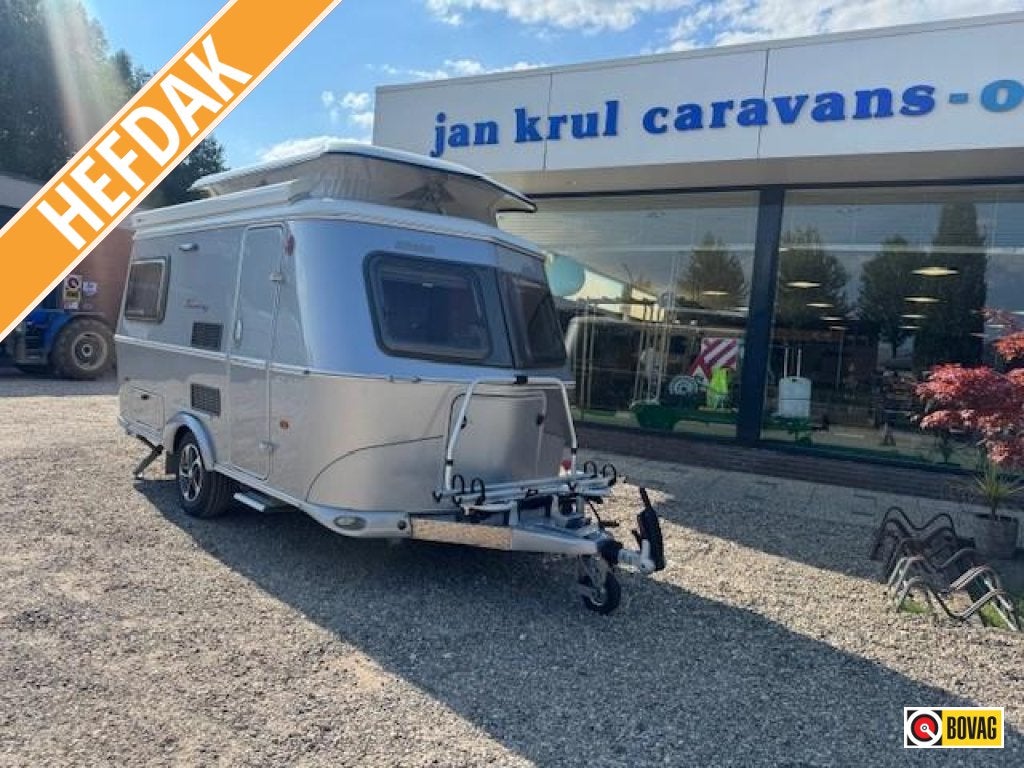 Eriba Touring 420 GT hefdak luifel fietsenrek, Caravans en Kamperen, Overige typen, Standaardzit, Tot en met 2, Bedrijf