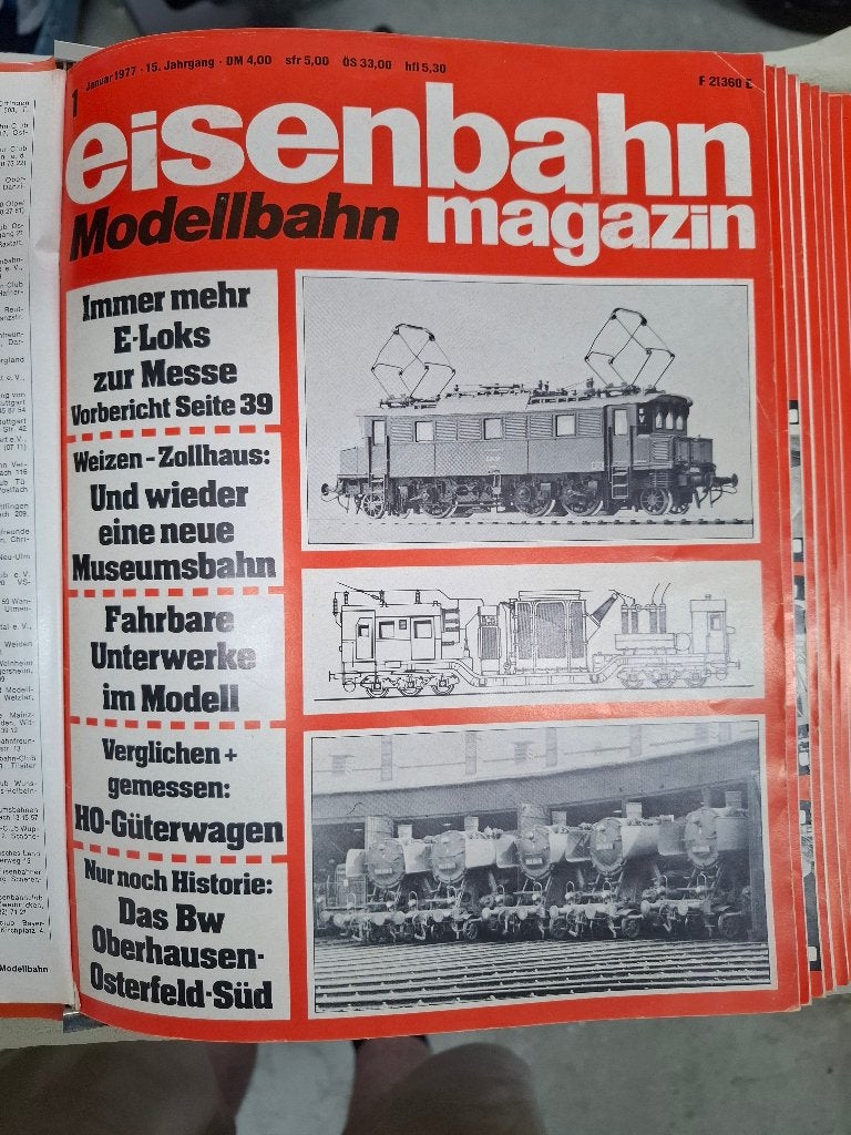 Eisenbahn Magazin januari-november 1977, Overige merken, Gebruikt, Gelijkstroom of Wisselstroom, Boek, Tijdschrift of Catalogus