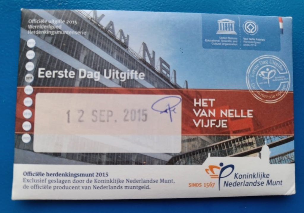Eerste Dag Uitgifte Het Van Nelle Vijfje - 2015, Postzegels en Munten, Munten | Nederland, Verzenden, Koningin Beatrix, Euro's