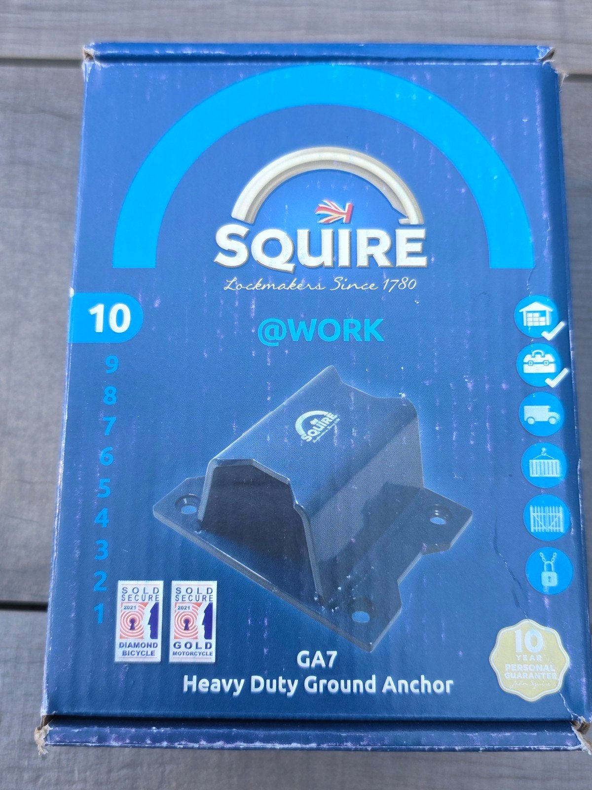 Squire GA7 Muur/Grondbeugel - Zware Beveiliging, Ophalen of Verzenden